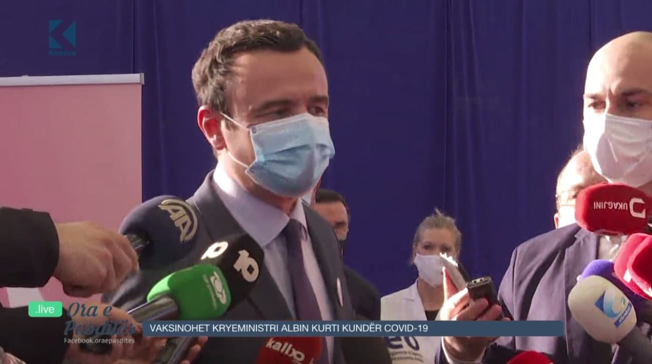 Kurti: S'jam këtu të privilegjohem, por t'i inkurajoj qytetarët të vaksinohen