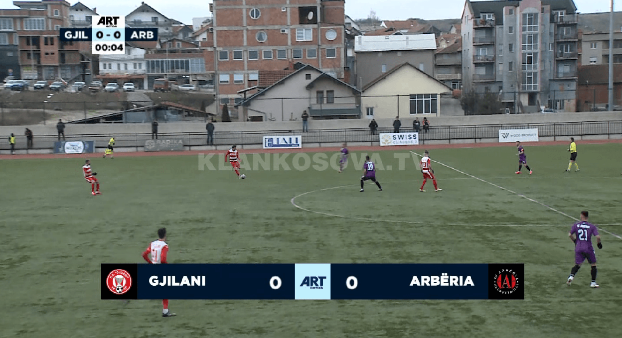 Gjilani dhe Arbëria ndajnë pikët (VIDEO)