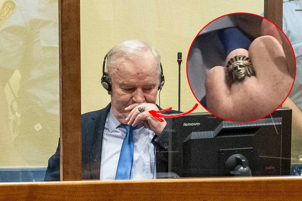 Ratko Mlladiq ishte arrestuar pasi iu vërejt unaza “baksuze” që e mbante edhe në luftë