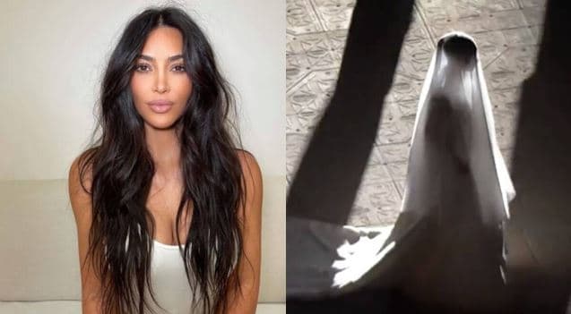 Kim Kardashian veshi vello në shfaqjen muzikore të Kanye West