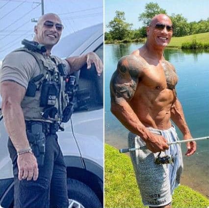 Dwayne Johnson e gjen policin që duket krejt si ai (FOTO)