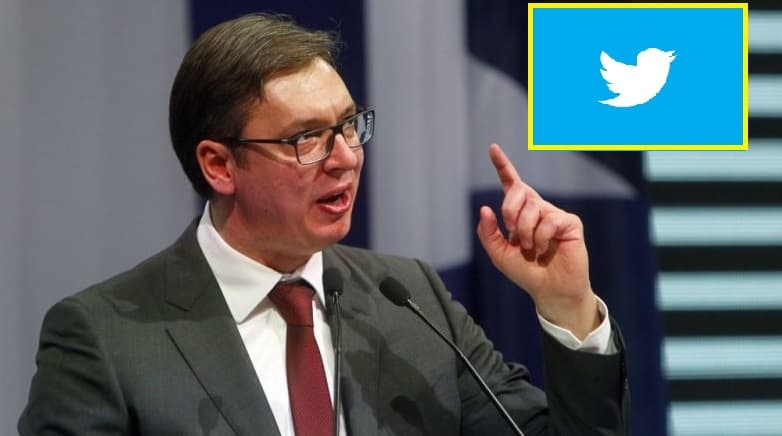 Vuçiq i prish punët me Twitter: Mezi pres të ma mbyllin llogarinë që të bëhem si Trump (FOTO)
