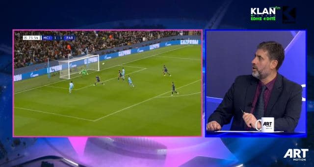 Morina: Paris Saint Germain në pjesën e parë për 10 minuta nuk u afrua tek 16-metërshi i Manchester Cityt