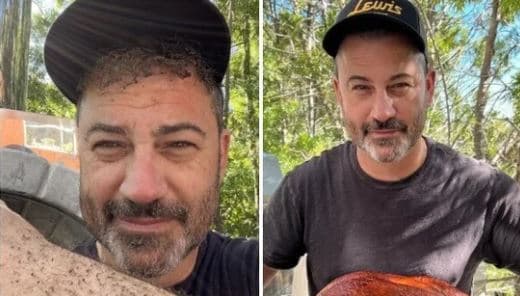 Jimmy Kimmel djeg flokët dhe vetullat (FOTO)