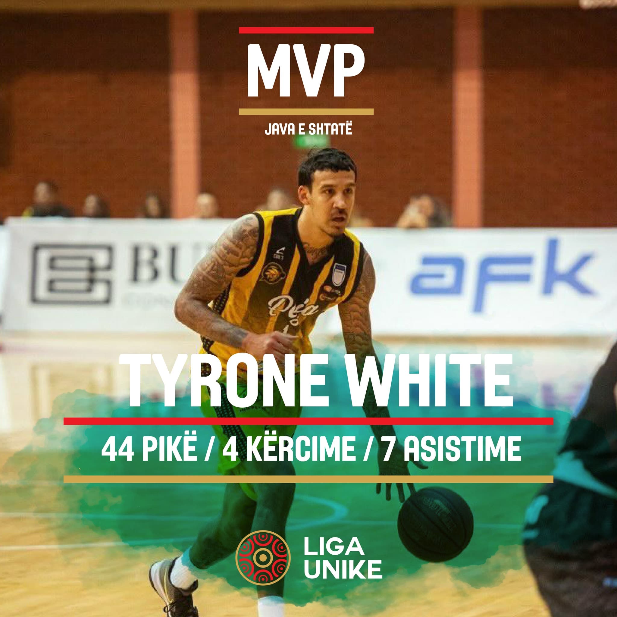 White, MVP i xhiros së shtatë