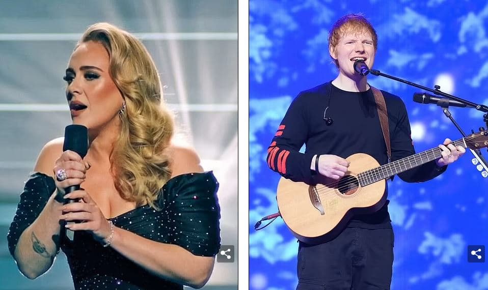 Adele dhe Ed Sheeran kryesojnë me nominime në BRIT Award 2022