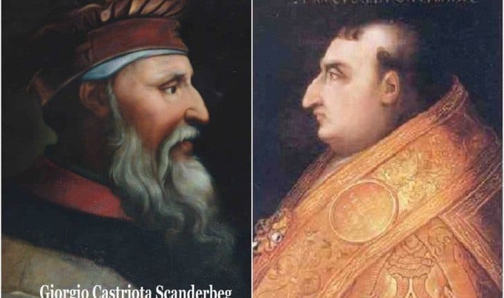 Dhurata e Papa Pali II për Skënderbeun më 25 dhjetor 1466