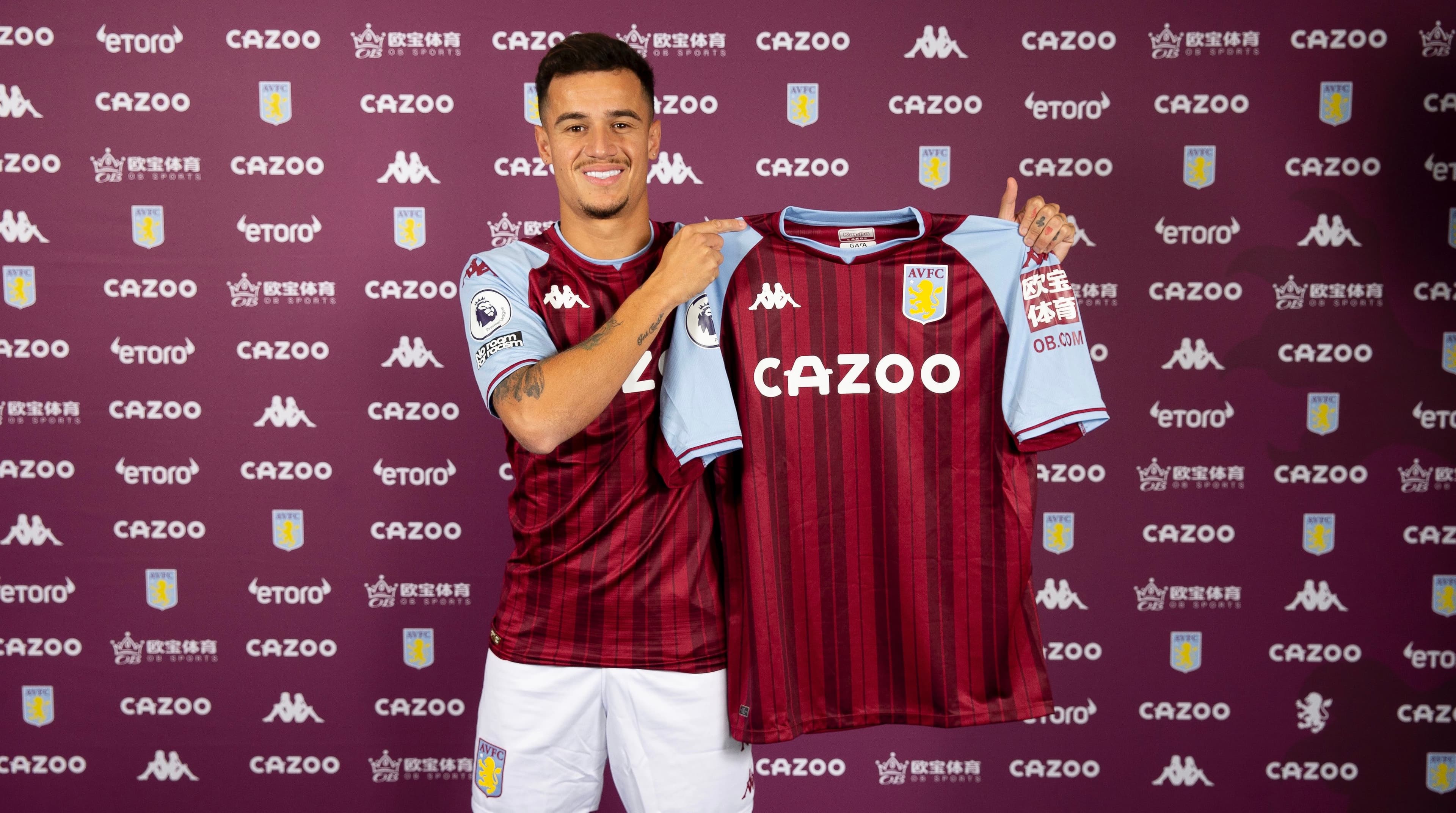 Philippe Coutinho prezantohet te Aston Villa