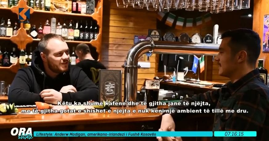Anderw Madigan, amerikano-irlandezi i Fushë Kosovës (VIDEO)