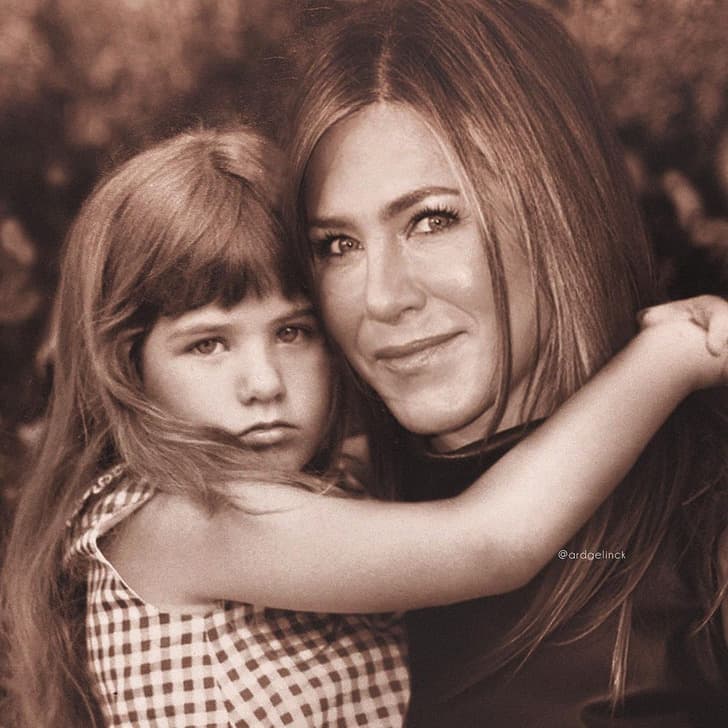 Një artist krijon imazhe të të famshmëve, ku takojnë veten e tyre kur ishin të rinj (FOTO)