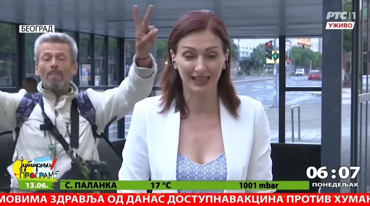 Qytetari shanë live në RTS: "Serbia shtet m.t, Serbia shtet fashist" (VIDEO)