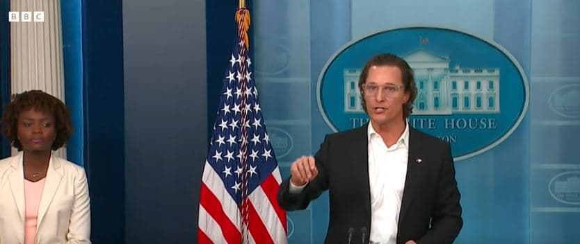 McConaughey me fjalim emocionues në Shtëpinë e Bardhë për ndryshimin e ligjit të armëve