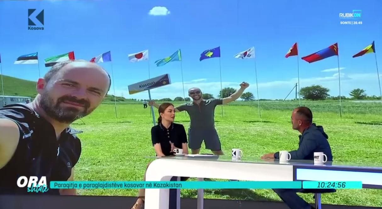 Paraqitja e paraglajdistëve kosovar në Kazakistan (VIDEO)