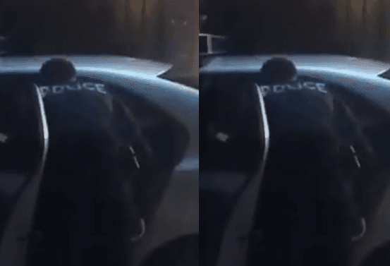 Pamje nga aksidenti në Prishtinë, polici përplaset me të dyshuarin: ''Zani mos të nihet, a e shkele policin majmun?''