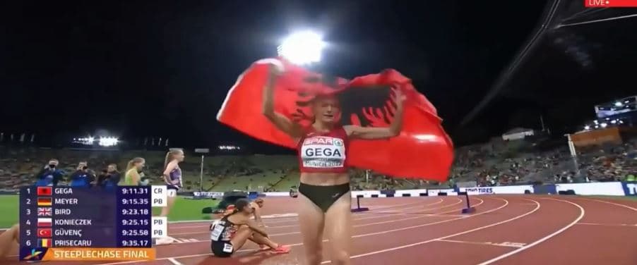Luiza Gega shkruan historinë, shpallet kampione e Evropës në vrapim (VIDEO)