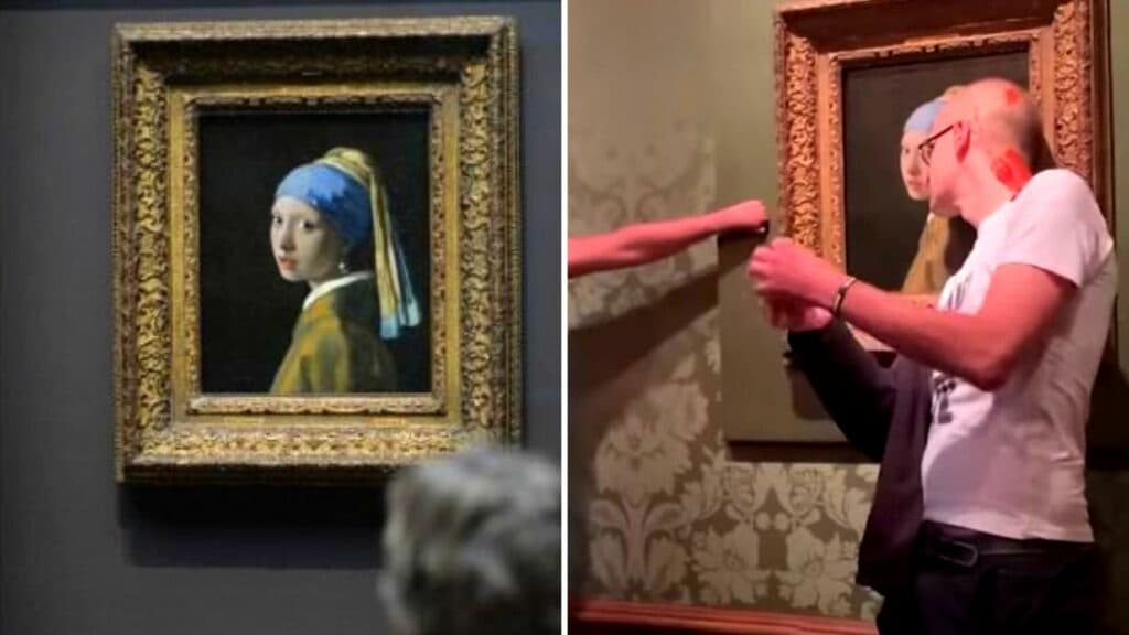 Aktivistët e klimës dënohen me burgim pasi "dëmtuan" kryeveprën e Vermeer (VIDEO)