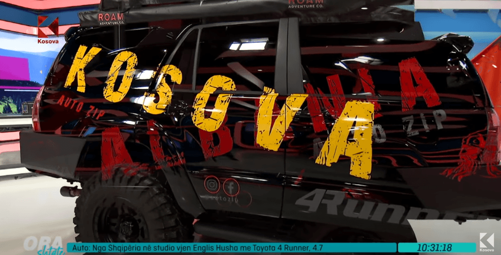 Nga Shqipëria në studio vjen Englis Husha me Toyota 4 Runner, 4.7 (VIDEO)