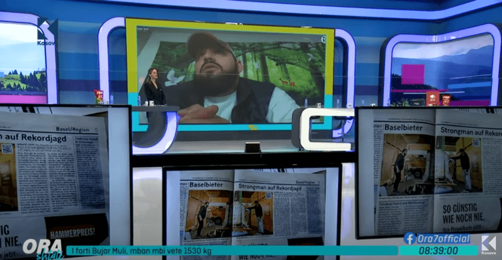 I forti Bujar Muli, mban mbi vete 1530 kg, thyen rekord Botëror (VIDEO)