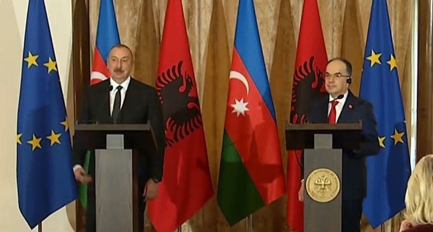 Presidenti i Azerbajxhanit në Shqipëri, Begaj i kërkon njohjen e Kosovës