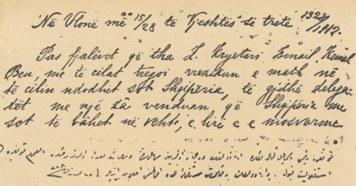 Historiani shqiptar dyshon se dokumenti i aktit të pavarësisë mund të jetë trafikuar
