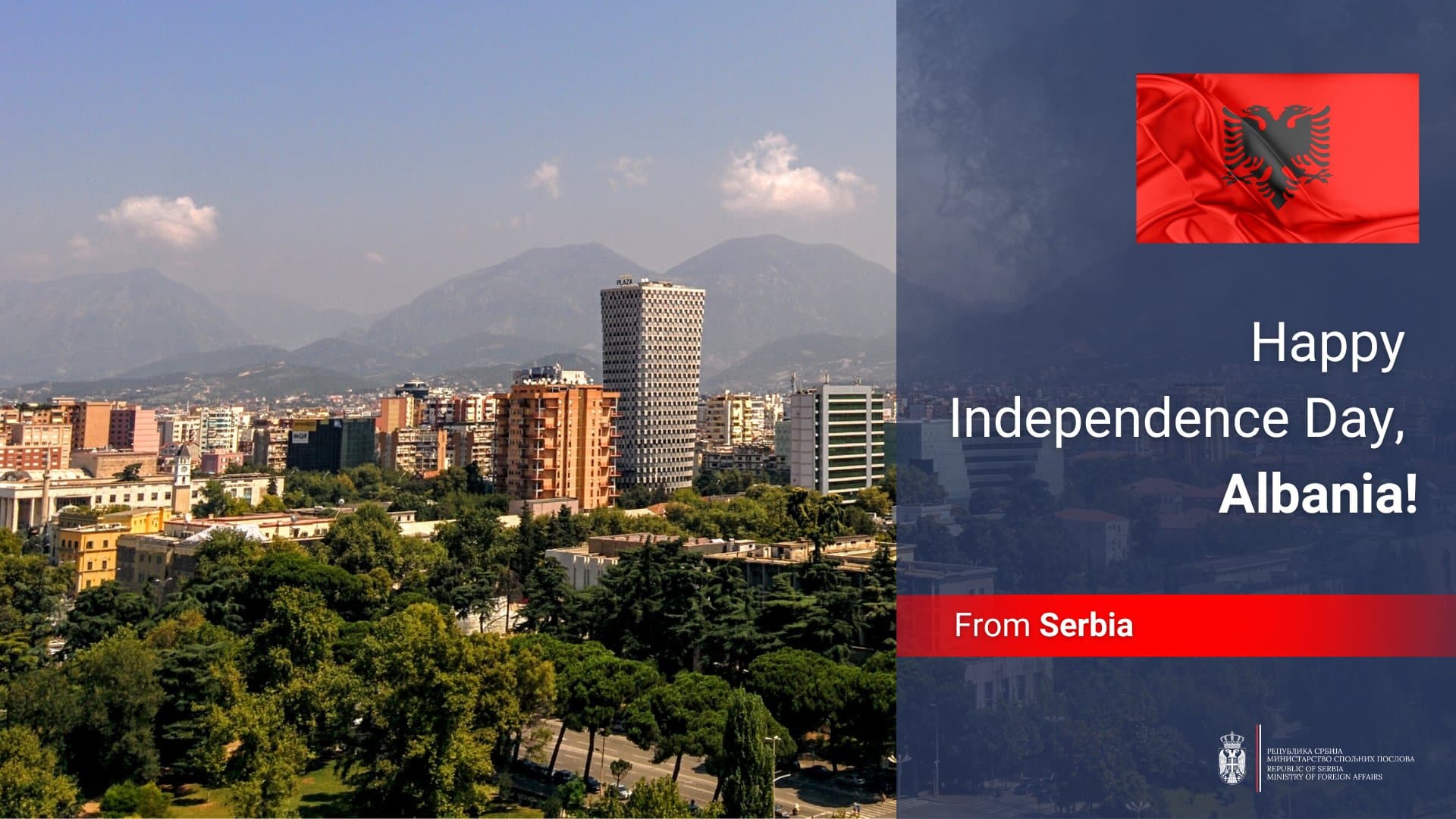 Serbia ia uron Shqipërisë 28 Nëntorin: Shëndet, begati dhe paqe