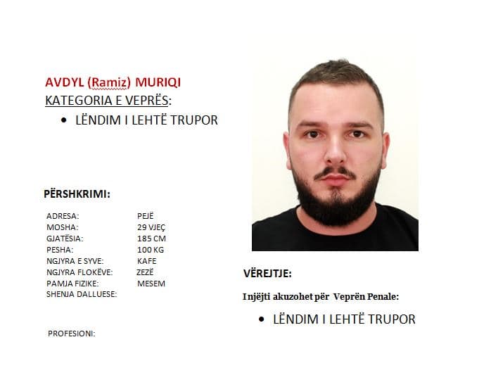 Policia kërkon ndihmë nga qytetarët për kapjen e këtij personi (FOTO)