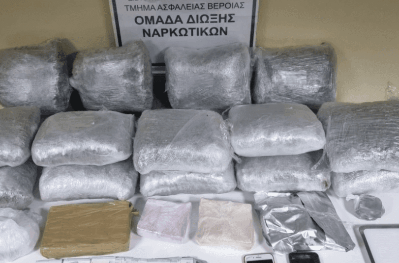 Arrestohet një shqiptar në Greqi, u kap me drogë me vlerë 300 mijë euro