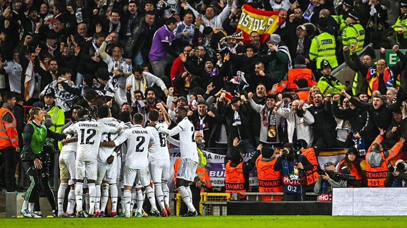 Real Madridi bënë kërdi në “Anfield”, me një këmbë në fazën tjetër