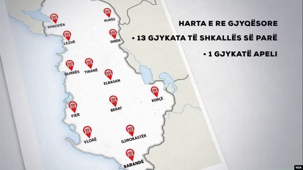 Harta e re gjyqësore në Shqipëri, shqetësime për kostot dhe vonesat në drejtësi