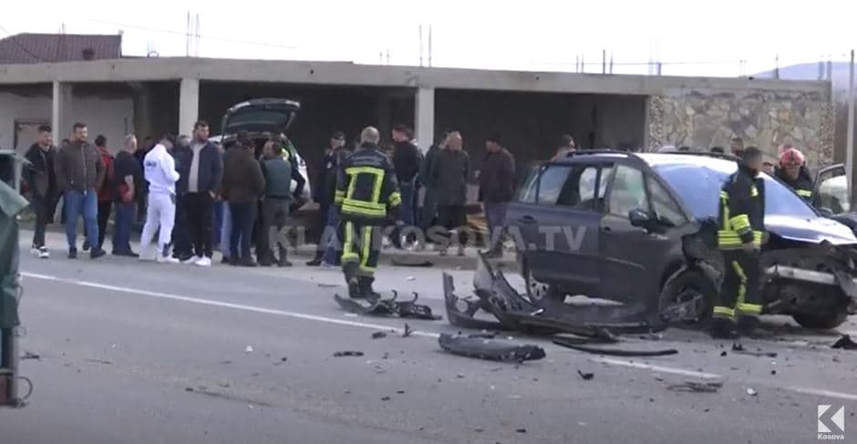 Vdes njëra nga këmbësoret që u aksidentua sot në rrugën Gjakovë-Prizren