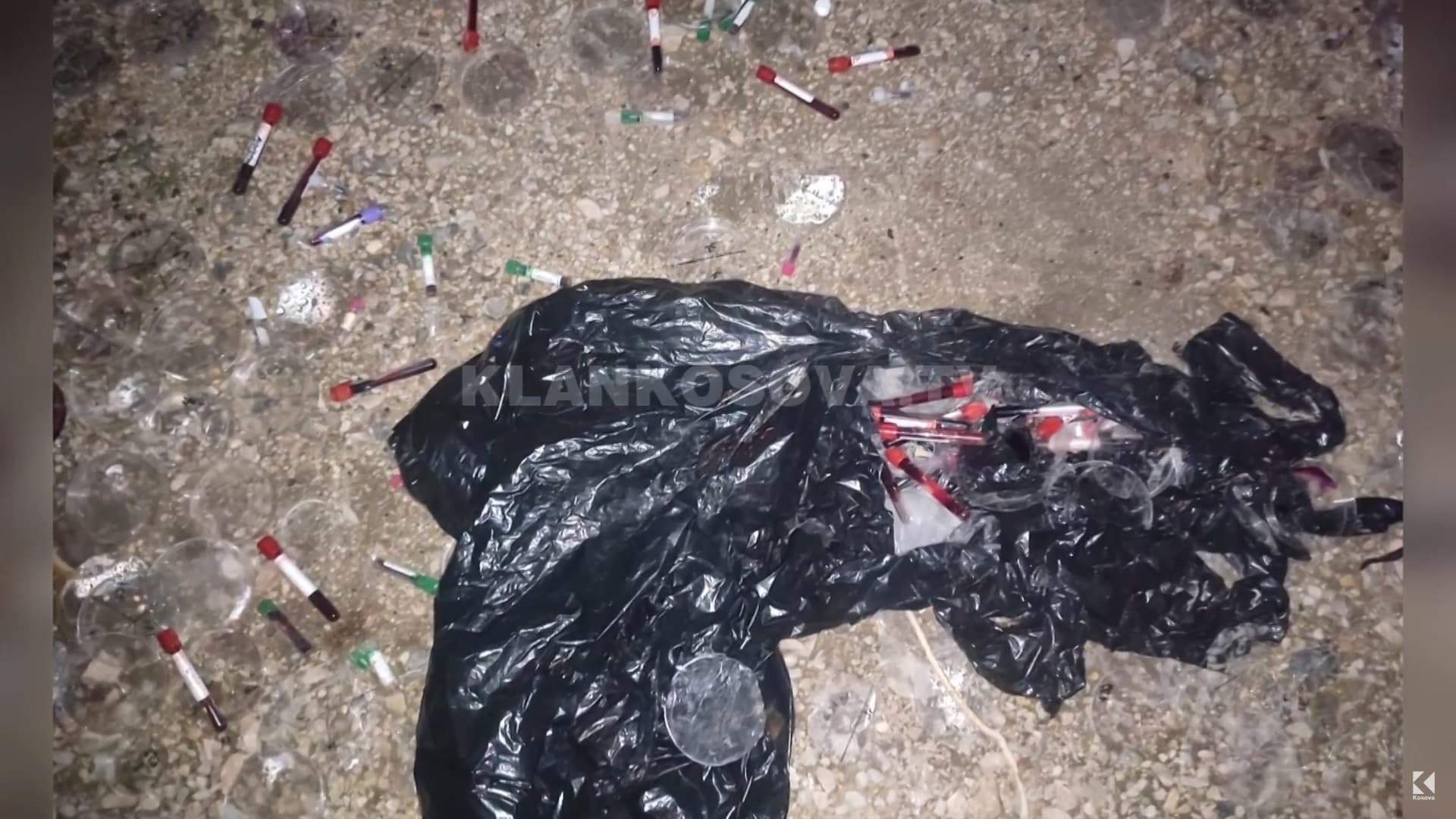 FSK-ja largon epruveta e shiringa që u gjetën pranë shkollës në Slivovë (VIDEO)