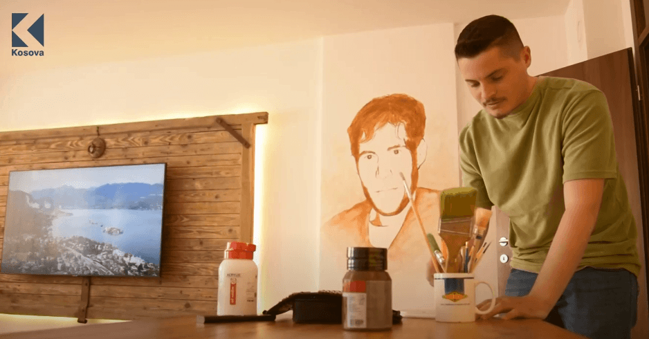 Ardrit Lutolli, muralisti i shkëlqyer (VIDEO)