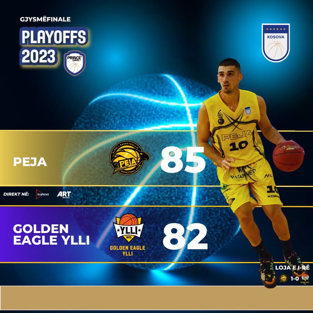 Gjysmëfinalja e parë i takon Pejës, mposht Golden Eagle Yllin