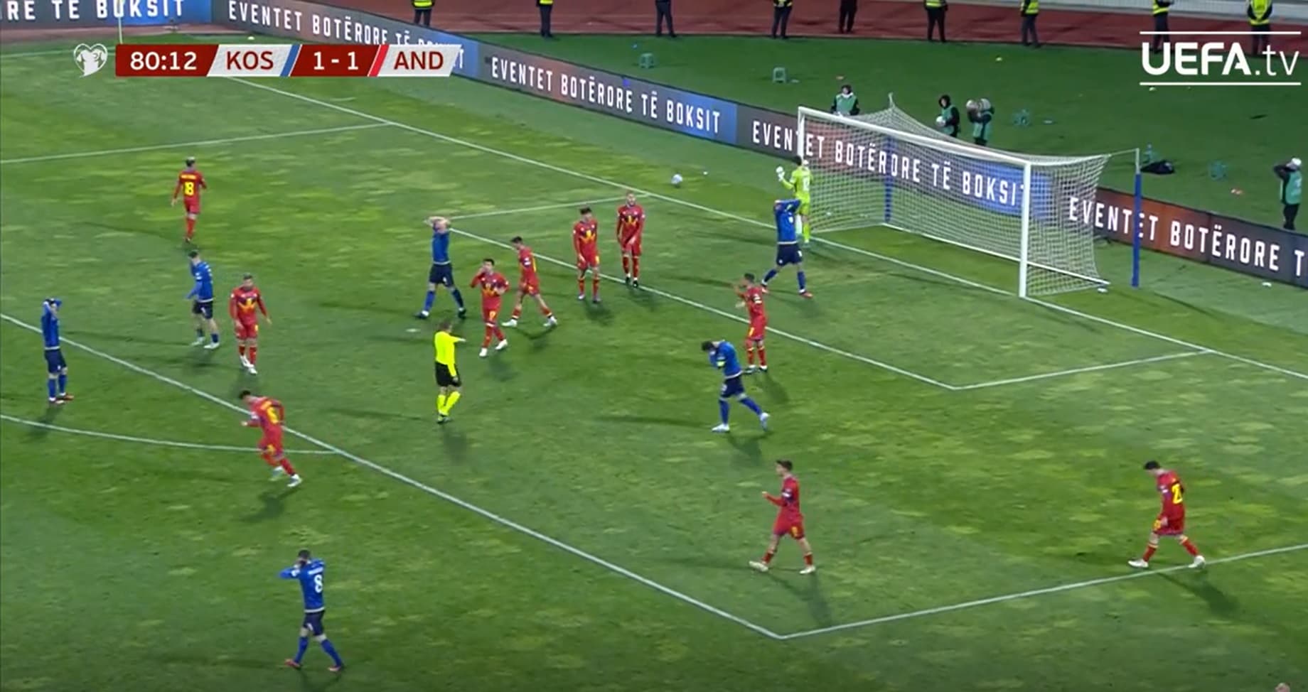 Sarri: Pash 10 minuta lojën Kosovë-Andorrë, 22 lojtarë gjendeshin në zonën e penaltisë
