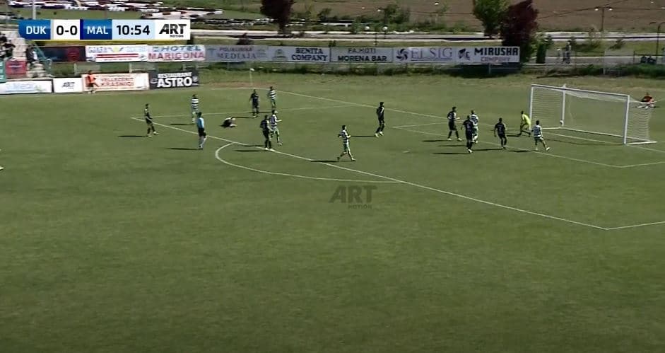 Altin Mërlaku shkund rrjetën e Malishevës, por gol nuk ka (VIDEO)