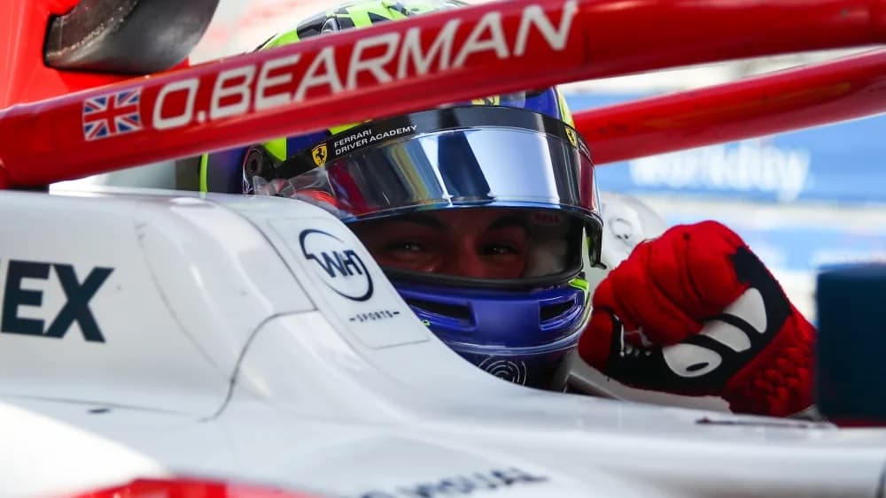 Bearman me pole dramatik në Formula 2