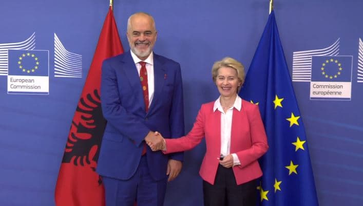 Rama takohet me presidenten e Komisionit Evropian (VIDEO)