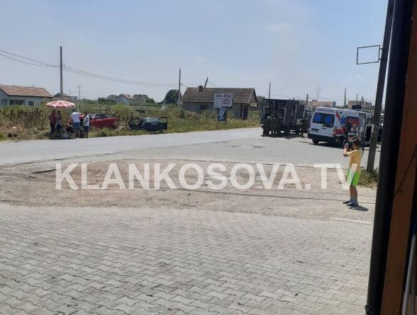 Aksident në fshatin Prugovc të Prishtinës (FOTO)