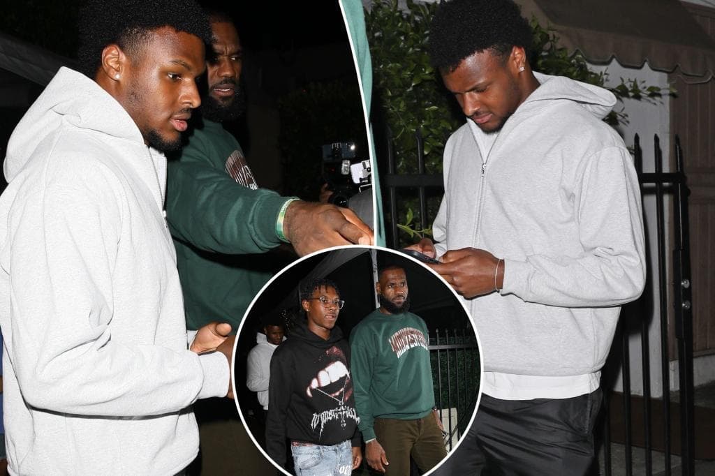 Fotoja e parë e LeBron dhe Bronny James së bashku që nga arresti kardiak