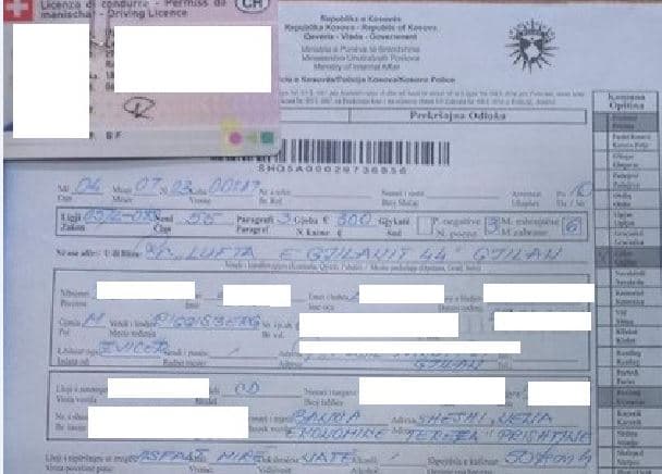Një shofer gjobitet me 300 euro për tejkalim të shpejtësisë