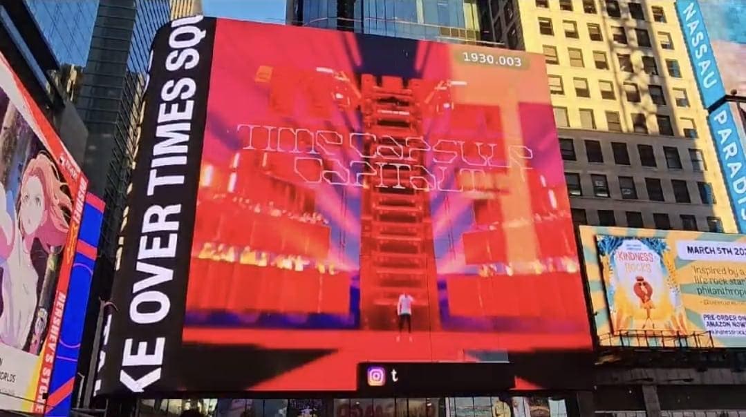 “Time Capsule II” zbarkon edhe në Times Square