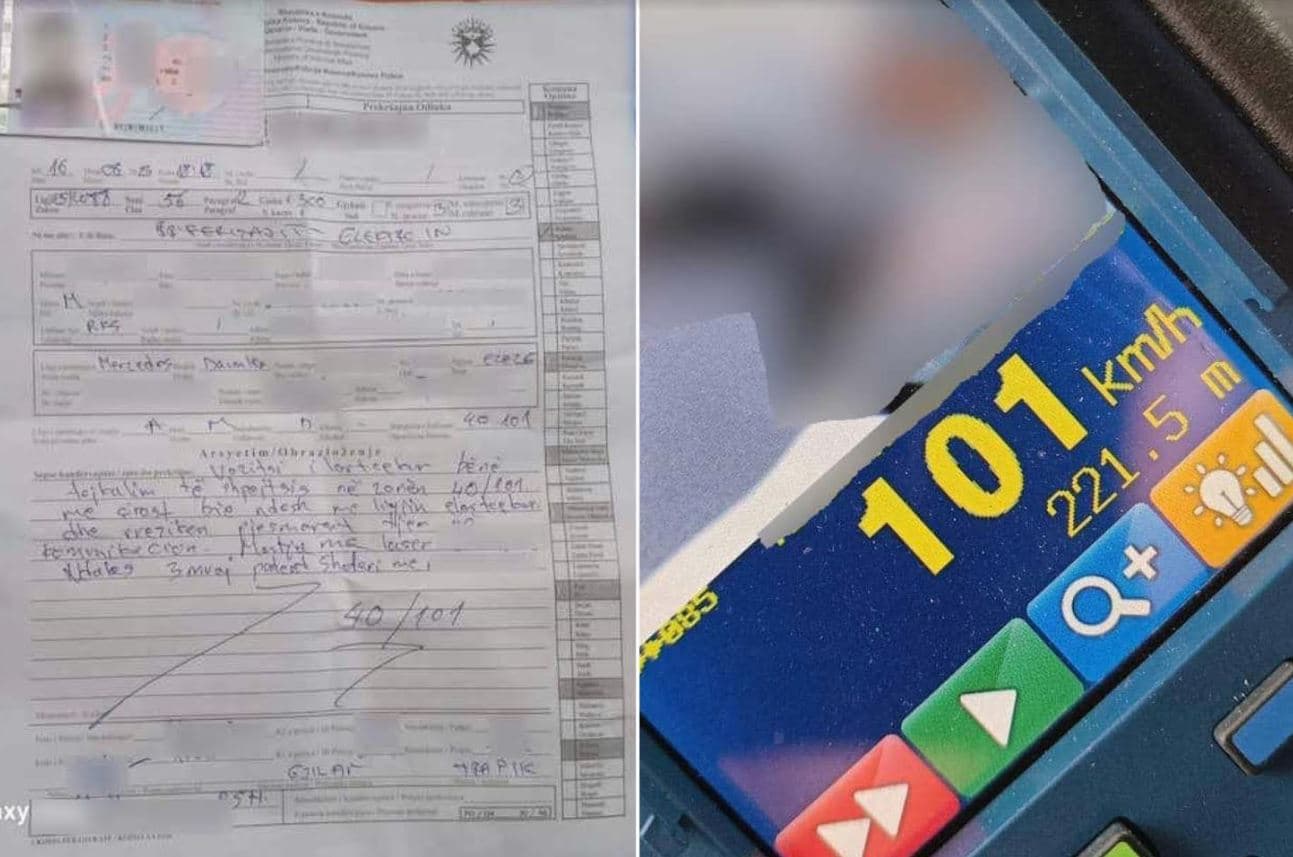 Tejkaloi shpejtësinë në Gjilan, i ndalohet vozitja për tre muaj