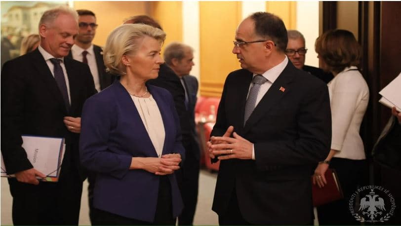 Begaj takohet me Von Der Leyen, kërkon ndëshkimin e agresionit serb në Banjskë