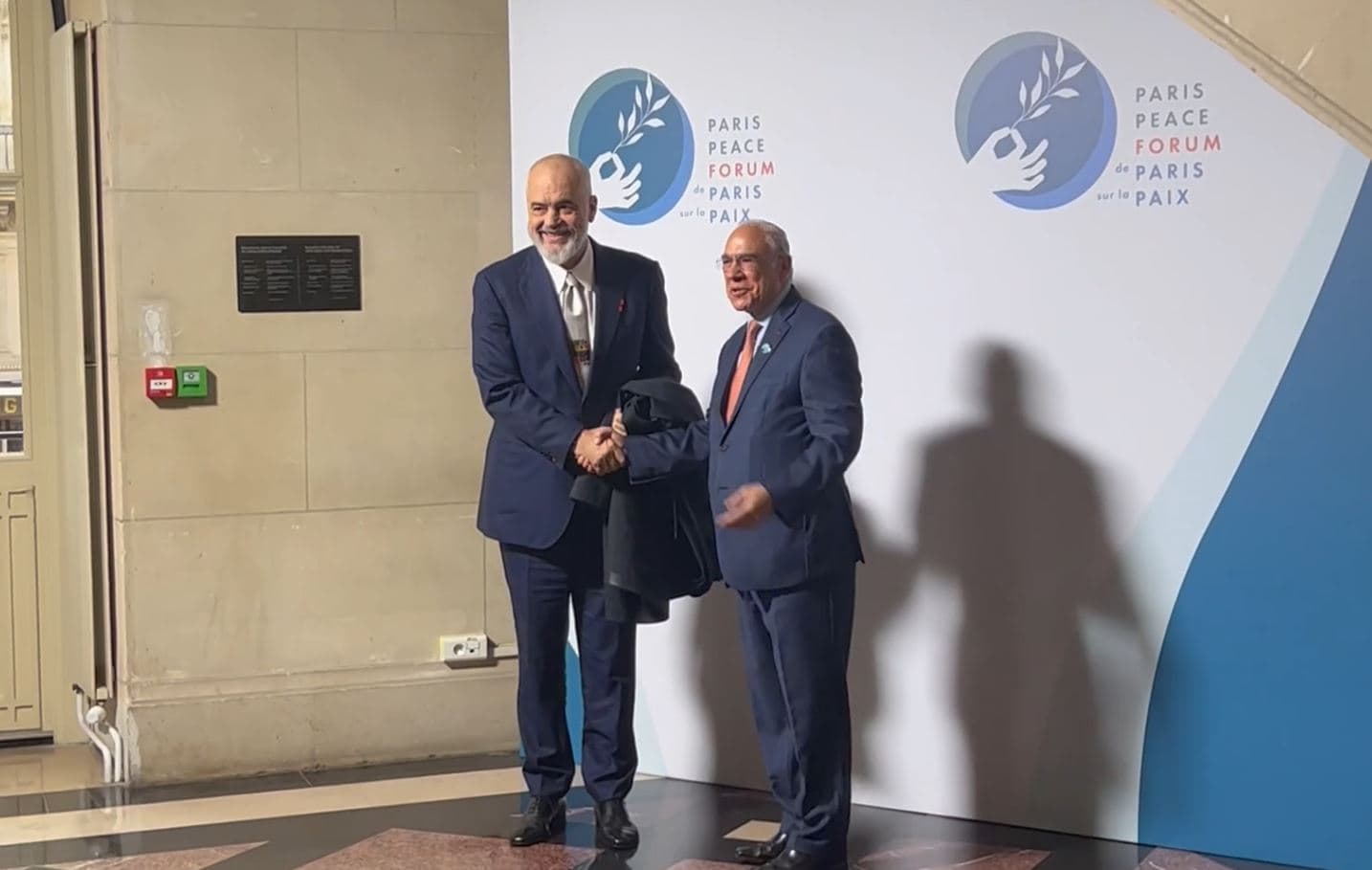 Rama në Paris, mbërrin në Forumin e Paqes