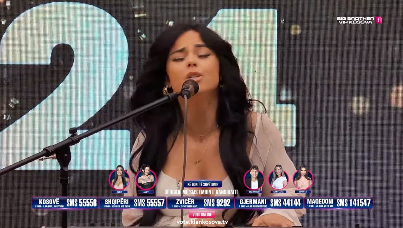 Lindita Halimi me zërin e saj të ëmbël e zbukuron atmosferën në Big Brother VIP Kosova 2 (IDEO)