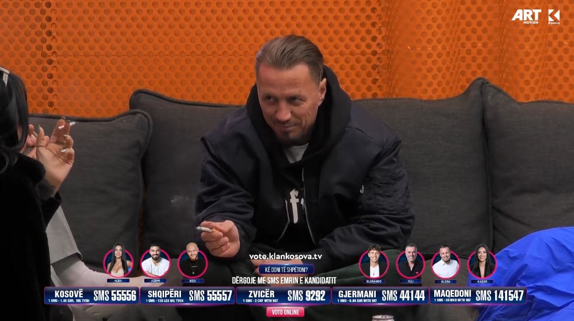 Blero bënë shaka me Bucin pas puthjeve nga Santiana (VIDEO)