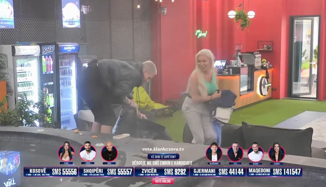 Miss Rose dhe Edona ia hedhin të gjitha rrobat në pishinë Ganiut dhe Bleros (VIDEO)
