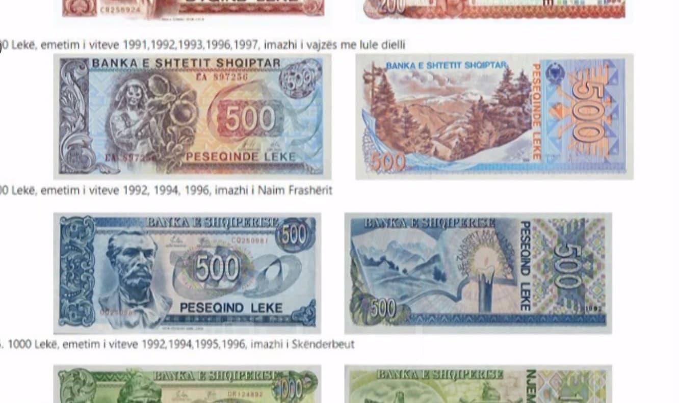 31 dhjetori, afati i fundit për këmbimin e kartëmonedhave të vjetra të Lekut