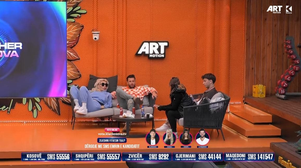 Dy net para mbrëmjes së madhe, katër finalistët të vetëm në oborr - diskutojnë diçka (VIDEO)