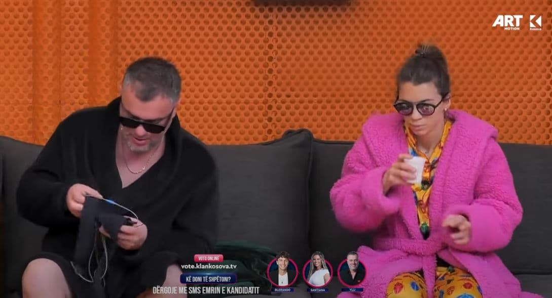 Ylli e Shqipja dalin në oborr, komentojnë zhvillimet e mbrëmshme (VIDEO)